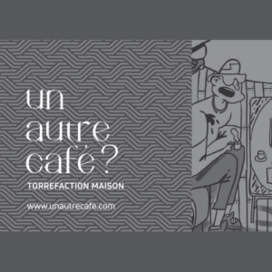 Étiquette du café Noir Blend Maison Le Kong, espresso robusta Rwanda et arabica Brésil